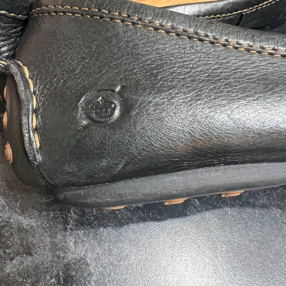 Born W 9 Slip On Classic Style Leather Driving Moccasin Loafers Comfort Black - Picture 5 of 9